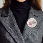 BRUILOFT PLANNER Whimsical Sweet Pink Cake Chique Ronde Button 5,7 Cm