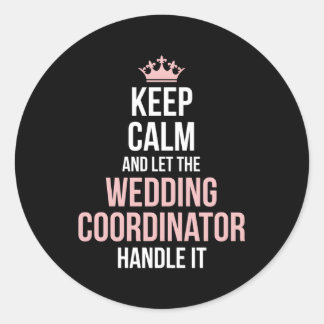 Bruiloft Planning Coördinator Bruiloft Dag Plannin Ronde Sticker
