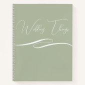 Bruiloft Planning Notitieboek Client Gift w / Logo (Voorkant)