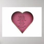 BRUILOFT POSTER EEN SPECIALE DAG GEDICHT (Voorkant)