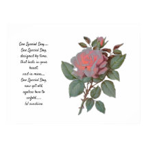 BRUILOFT POSTER EEN SPECIALE DAG GEDICHT