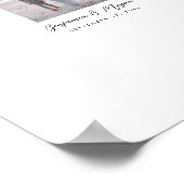 Bruiloft Poster Gast Handgeschreven Handtekeningen (Hoek)