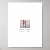 Bruiloft Poster Gast Handgeschreven Handtekeningen (Voorkant)