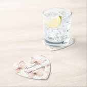 Bruiloft Pretty Pink Vlinders Kartonnen Onderzetters (Insitu)