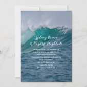 Bruiloft privé-feest Neergolvende golven Alleen ge Kaart (Voorkant)