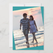 Bruiloft privé-feest Neergolvende golven Alleen ge Kaart (Achterkant)