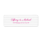 Bruiloft Professioneel Aantrekkelijk Script Handsc Etiket (Voorkant)