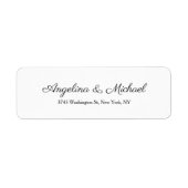 Bruiloft Professioneel Creatief Script Handschrift Etiket (Voorkant)