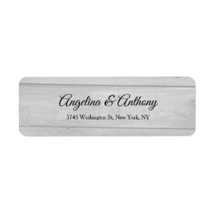 Bruiloft Professioneel Creatief Script Hout Elegan Etiket