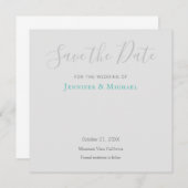 Bruiloft Professioneel Ontwerp Modern Save the Dat Bedankkaart (Voorkant / Achterkant)