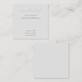 Bruiloft Professioneel Ontwerp Modern Save the Dat Informatiekaartje (Voorkant / Achterkant)