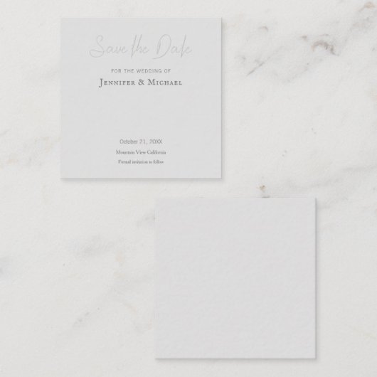 Bruiloft Professioneel Ontwerp Modern Save the Dat Informatiekaartje (Voorkant / Achterkant)
