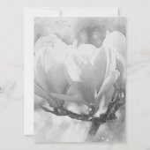 Bruiloft Professionele Klassieke Bloemen Greyscale Save The Date (Achterkant)