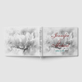 Bruiloft Professionele Klassieke Bloemen Kalligraf Gastenboek (Volledig)