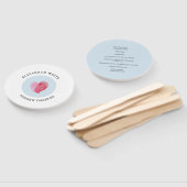 BRUILOFT PROGRAMMA modern schattig vingerafdruk ha Handwaaier (Niet-gemonteerd)