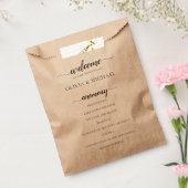 Bruiloft Programma Orde van Evenementen Favor Tass Bedankzakje (Gezegeld)