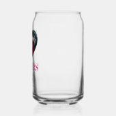 Bruiloft Proost op Liefde Hart Foto Blikvorm Glas (Links)