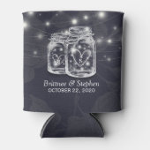 Bruiloft Proost op Liefde Mason Jars String Lights Blikjeskoeler (Voorkant)