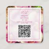 bruiloft QR-code RSVP behuizing Kaart (Achterkant)