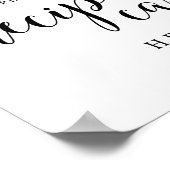 Bruiloft Recept Kaarten Bord Poster (Hoek)