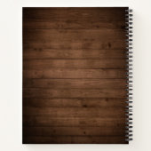 Bruiloft recepten in rustieke Bourgondische metsel Notitieboek (Achterkant)