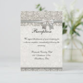 Bruiloft Receptie Aanpasbare uitnodiging sjabloon (Staand voorkant)