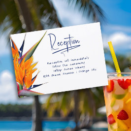 Bruiloft Receptie Bird of Paradise Behuizing Kaart