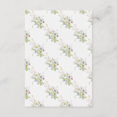 Bruiloft receptie Bloemen Wildbloemen Lente Informatiekaartje (Achterkant)