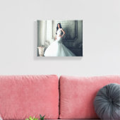 Bruiloft Receptie Bruids Portret Display Keepsake Canvas Afdruk (Insitu (Woonkamer))