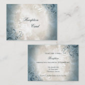 Bruiloft receptie Kaart Elegant gebladerte (Voorkant / Achterkant)