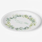 Bruiloft Receptie Papier Bord Rustiek Botanisch (Gekanteld)