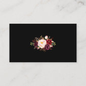 Bruiloft Receptie Zwart Bourgondië Drink Ticket Ka Informatiekaartje (Achterkant)