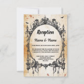 Bruiloft Reception Cards Landelijke Stijl Gotische Kaart (Voorkant)
