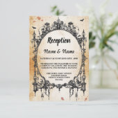 Bruiloft Reception Cards Landelijke Stijl Gotische Kaart (Staand voorkant)