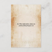 Bruiloft Reception Cards Schedels Roos Informatiekaartje (Achterkant)