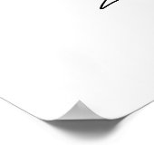 Bruiloft Receptkaart Bord Poster (Hoek)