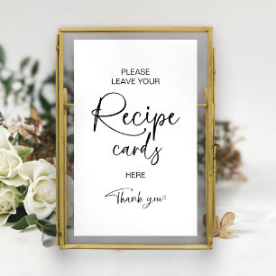 Bruiloft Receptkaart Bord Poster