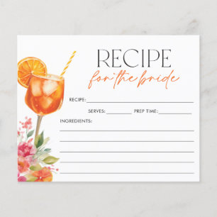 Bruiloft Receptkaart Liefde Op Het Eerste Spritz