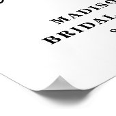 Bruiloft Receptkaartjes bord Poster (Hoek)