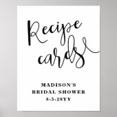 Bruiloft Receptkaartjes bord Poster (Voorkant)