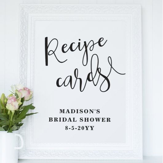 Bruiloft Receptkaartjes bord Poster