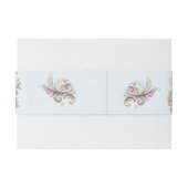 Bruiloft Regency  thema Monogram Crest Uitnodigingen Wikkel (Achterkant Voorbeeld)