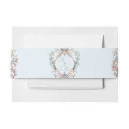 Bruiloft Regency  thema Monogram Crest Uitnodigingen Wikkel