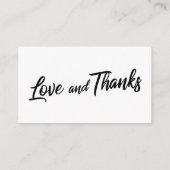 Bruiloft Registry Kaarten w / Vet Handschrift Scri (Achterkant)