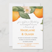 Bruiloft repetitie diner Citrus Sinaasappel Modern Kaart (Voorkant)