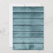 Bruiloft repetitie diner vuurtoren kaart (Achterkant)