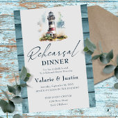Bruiloft repetitie diner vuurtoren kaart
