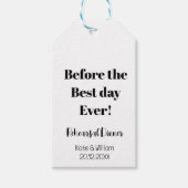 Bruiloft repetitie gunst Diner labels Cadeaulabel (Voorkant)