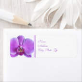 Bruiloft retour adres label — bruiloft orchidee (Insitu)