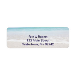 Bruiloft retour adreslabels - Ocean Etiket